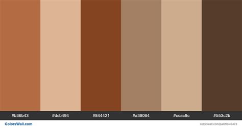 Brown Type Typography Illustration Colors Palette Brown Color Palette