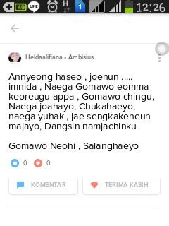 Contoh Pidato Bahasa Korea