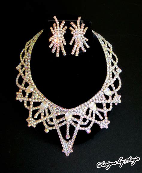 Pin By Designs By Sonja On Ballroom Jewelry Swarovski Crystal