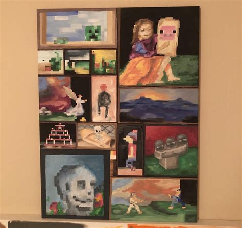 Painted A Minecraft Painting Painting Minecraft