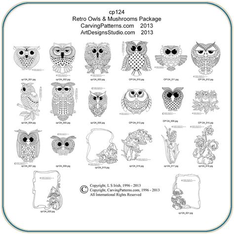 We did not find results for: Retro Owls & Mushrooms Patterns - Classic Carving Patterns