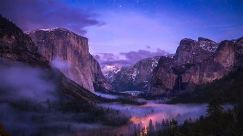 Beautiful Yosemite Night Wallpaper 5 Sf Wallpaper Widescreen