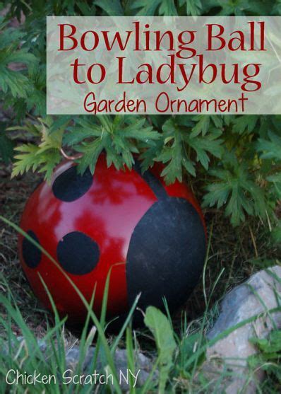 Bowling Ball Ladybug Garden Upcycle Ladybug Garden Bowling Ball