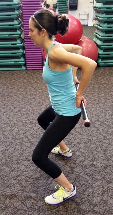 6 Moves To Do With A Body Bar Body Bars Bar Workout Weight Bar
