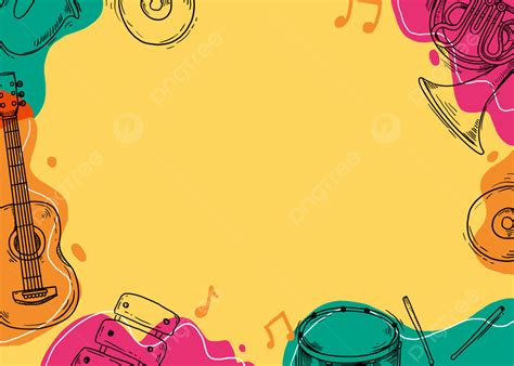 Musical Instrument Combination Music Background Staves Cd Sax