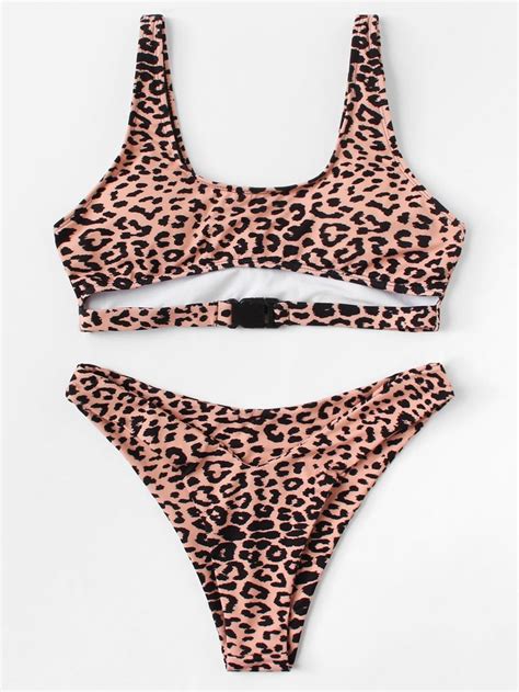Shein Leopard Bikini Set Nina Agdals Leopard Print Bikini Popsugar
