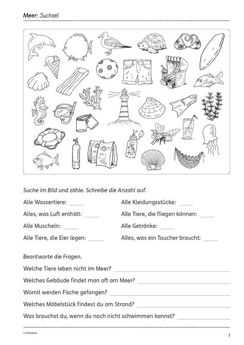 Arbeitsblatt für das fach deutsch. Grundschule Unterrichtsmaterial Fächerübergreifend