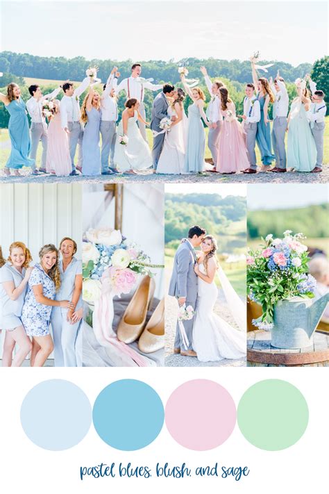 6 Wedding Color Palettes For Bright Airy And Colorful