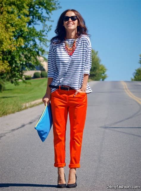 Outfit Ideas Bright Color Pants 2019 2020 B2b Fashion Orange