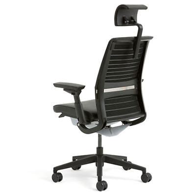 The front edge of the seat is flexible which helps take pressure off the back of the thighs. Steelcase Think Office Chair with headrest - in Great ...