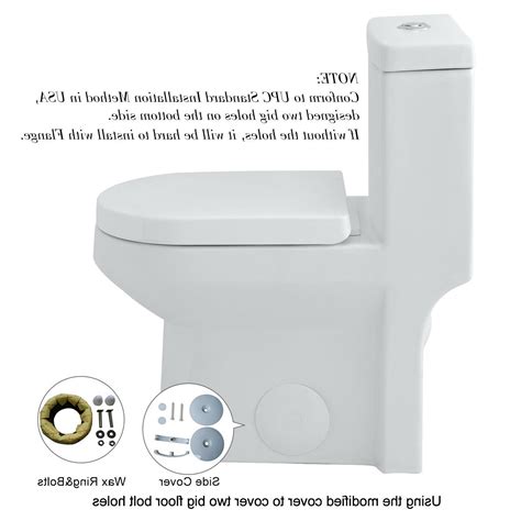 Horow Modern One Piece Toilet Dual Flush