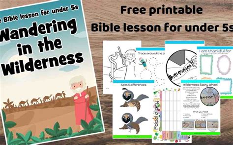 Wandering In The Wilderness Free Bible Lesson For Under 5s Trueway Kids
