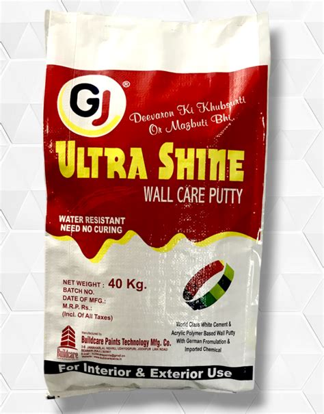 Gj Ultrashine Wall Putty 40kg20kg At Rs 1050bag In Beawar Id