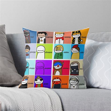 Dream a pillow is located in new york where we craft and ship your pillows with love and care. "Dream Smp" Throw Pillow by alyssa1207 | Redbubble