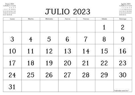 Mes De Julio Calendario ¡nacional De Carnes