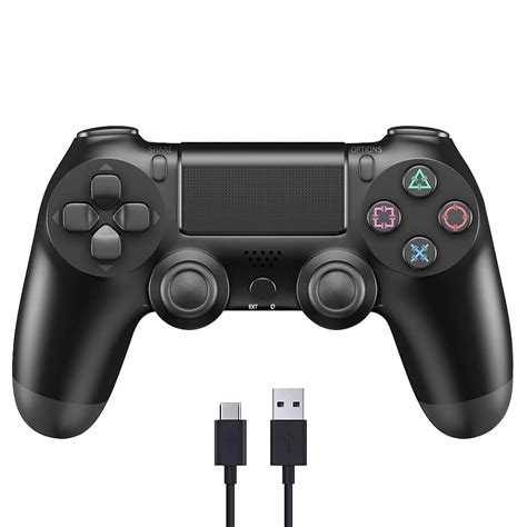 PS4 Controller Wireless Bluetooth Handle Joystick with Vibration Turbo/Built-in Speaker/USB ...