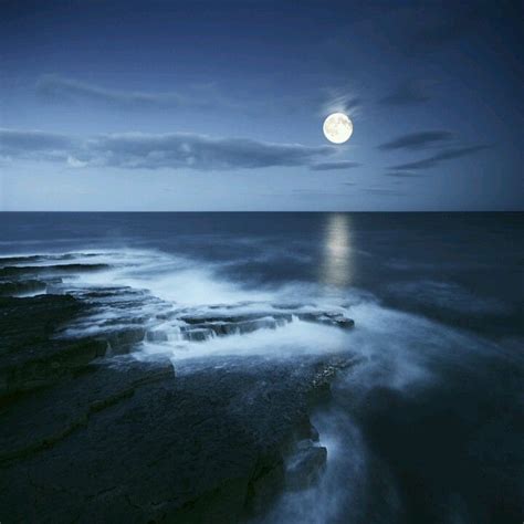 Oceans Night Sky Ocean Photos Moon Photos Moon Pictures Moonlight