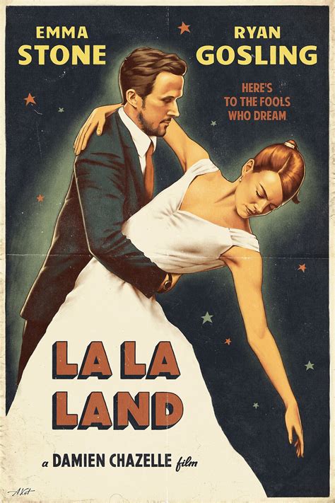 La La Land Vintage Poster By Alexey Kot Lalaland Vintageposters