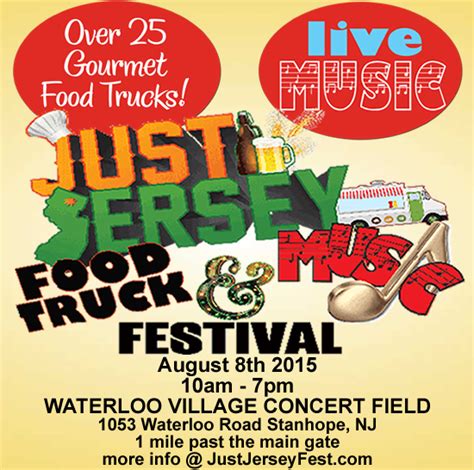 New jersey's events calendar is full of celebrations that make the garden state what it is, including live music, food festivals, arts & crafts fairs, and more. The Just Jersey Food Truck & Music Festival! - Hip New Jersey