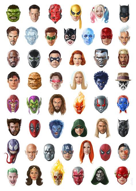 300 Heroes Faces 1 On Behance