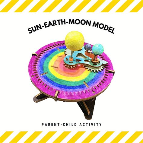 Sun Earth Moon Model Battery Operated Parent Child Activity Genius