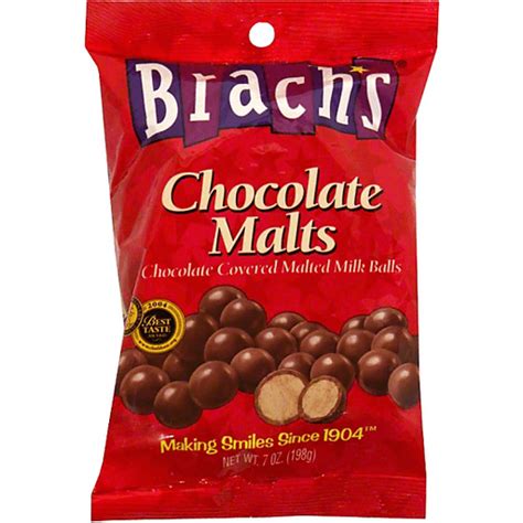 Brach Milk Choc Malt Balls Packaged Candy Quality Foods