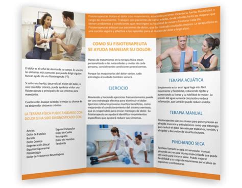 How A Pt Can Help Brochure Pain Management Spanish Illinois