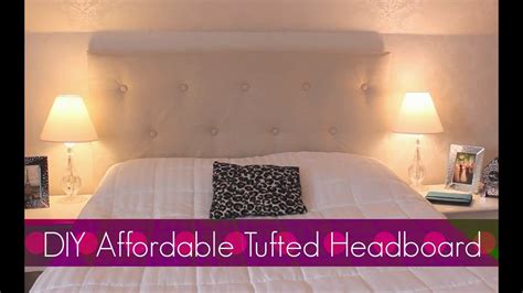 Diy Easy And Affordable Tufted Headboard Bedroom Decor Youtube