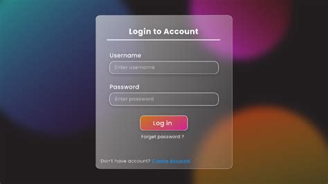 Glassmorphism Login Form Using Html Css In English Be Vrogue Co