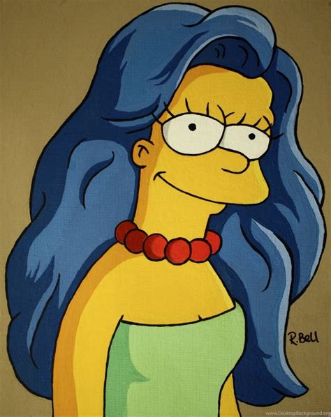 marge simpson by herbalcell on deviantart desktop background