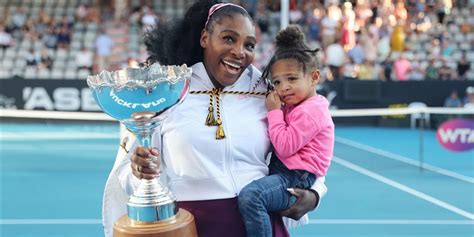 Watching some film before our tennis lesson, she explained, sitting side by side with her. Serena Williams on motherhood, tennis, being a working mom