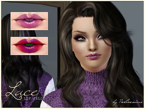 The Sims Resource Lace Lip Jelly With Teeth