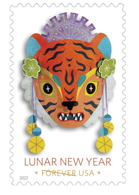 Year Of The Tiger Roars In On New Stamp As Postal Service Issues New