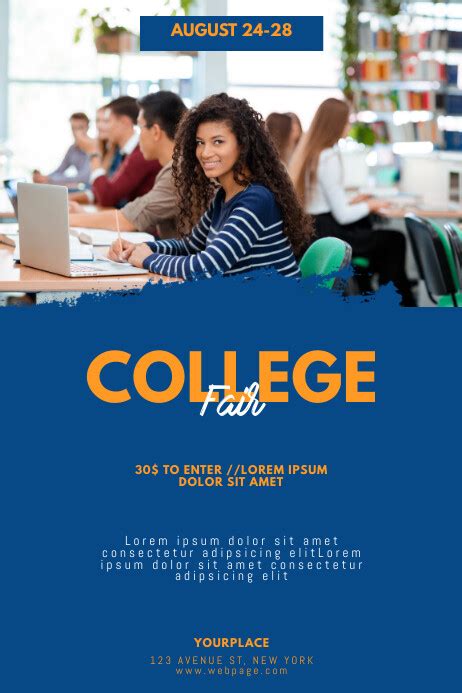 College Fair Flyer Template Postermywall