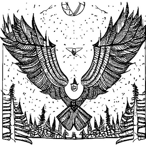 Birds in the Forest Coloring Page · Creative Fabrica