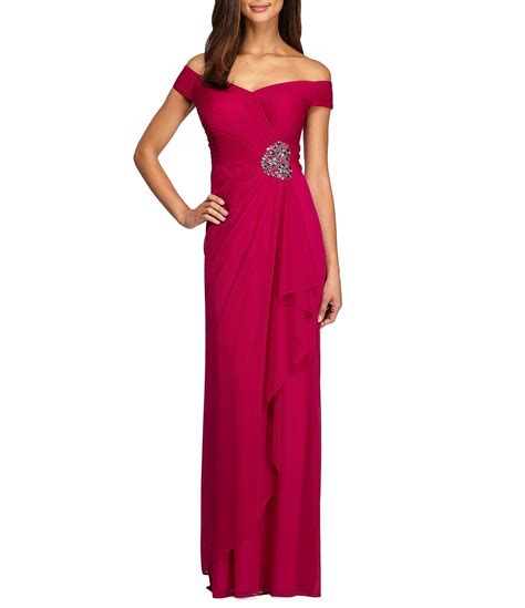 Alex Evenings Off The Shoulder Sweetheart Gown Dillards