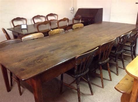 Big should a round table be to seat 4*4*4*4*4. Large antique dining table , Antique French farmhouse ...