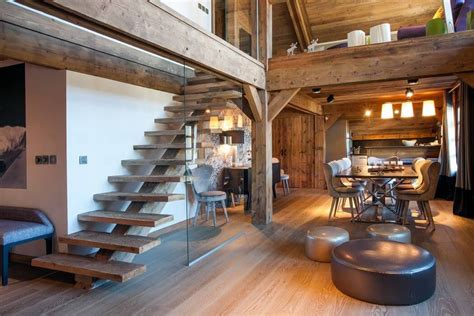 Duplex In Megeve By Refuge Staircase Design Fall Interior Design