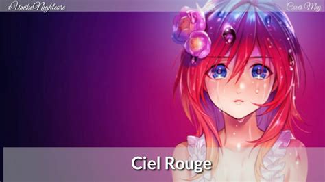 Nightcore French ~ Ciel Rouge Paroles Youtube