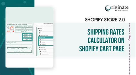 Add Shipping Rates Calculator On Cart Originate Web