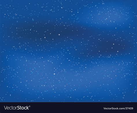 Starry Night Sky Royalty Free Vector Image Vectorstock