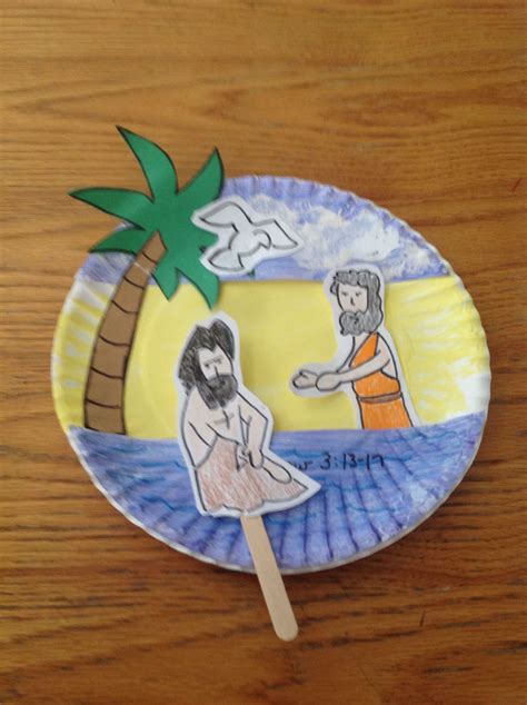 Jesus Gets Baptized Bible Craft Bible Crafts Sunday School Crafts