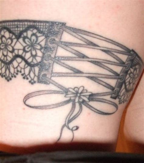Garter Belt Tattoo Lace Garter Tattoos Corset Tattoo Bow Tattoo