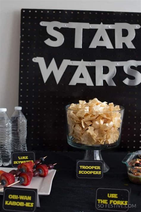 Fun Star Wars Party Food Ideas Easy Party Ideas So Festive