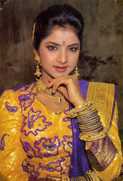 Divya Bharati Indian Actresses Indian Beauty Saree Vintage Bollywood