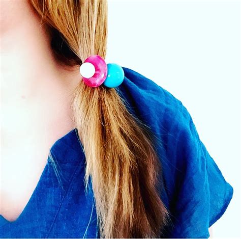 Hair Bobble Set Ponytail Set Mod Hair Hair Tie Set Hair Etsy