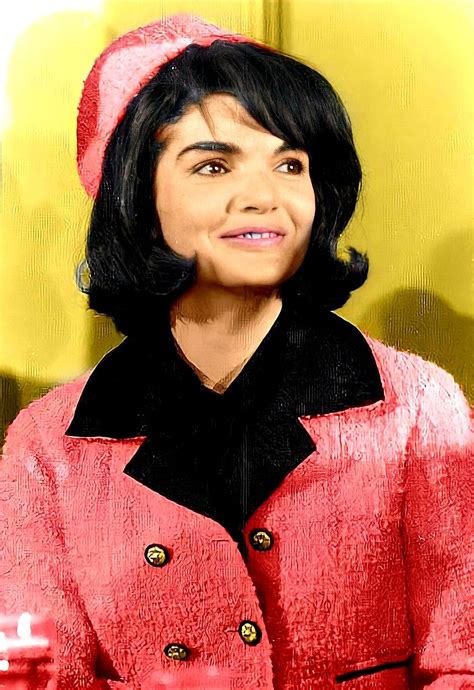 Jackie Kennedy In Her Copy Of A Coco Chanel Dress Worn Six Times Before