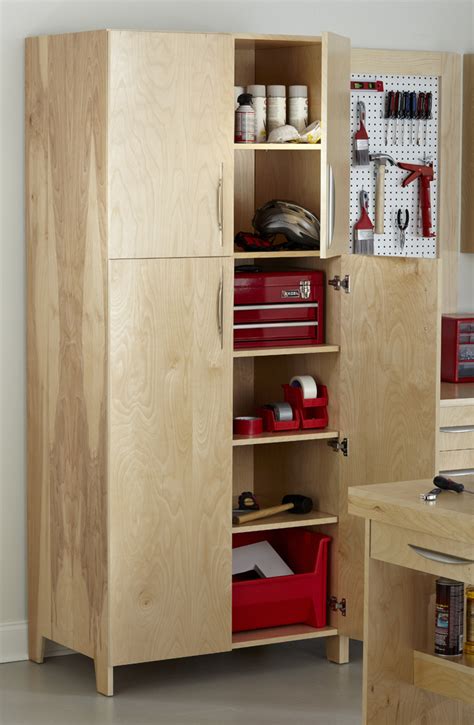 Wall cabinet was made with your garage or laundry room in mind. Plywood Shelves: Selecting Hardwood Plywood for Garage ...