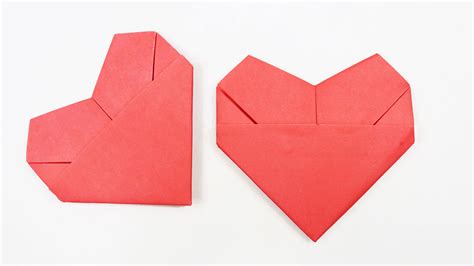 An Easy Heart Origami Super Easy Origami Heart Instructions Paper Craft