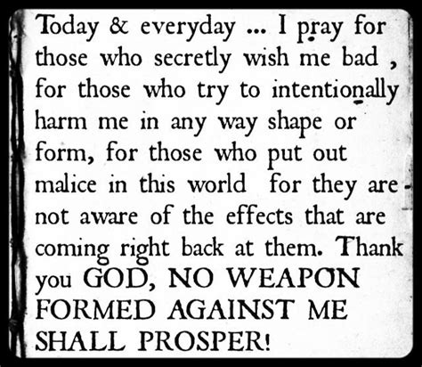 No Weapon Formed Against Me Shall Prosper Evil People Quotes Good